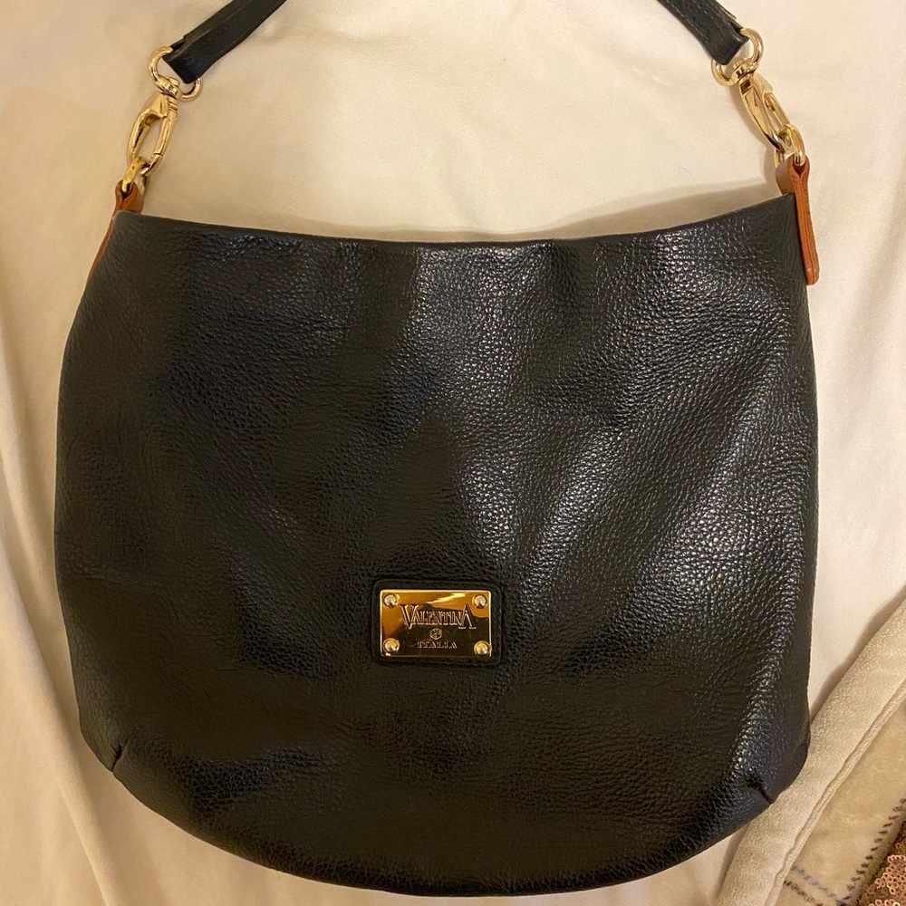 Valentina pebble leather bag